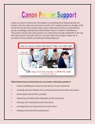 Canon Customer Care