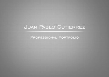 Juan Pablo Gutierrez Portfolio reduced