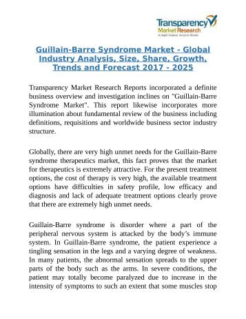 Guillain-Barre Syndrome Market