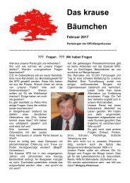 Das krause Bäumchen Februar 2017