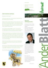 3. Ausgabe - Sommer 2011 [PDF, 1.00 MB] - Gemeinde Andermatt