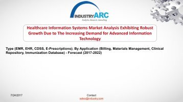 Healthcare Information Systems Market Analysis | IndustryARC