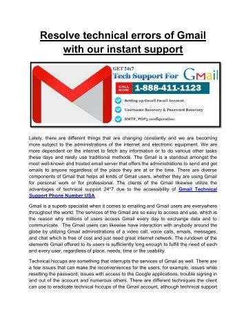 Gmail Help Centre Number USA