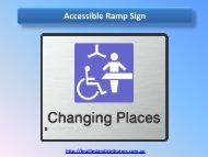 Accessible Ramp Sign