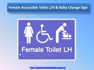 Female Accessible Toilet L/H & Baby Change Sign