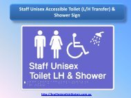 Staff Unisex Accessible Toilet (L/H Transfer) Sign