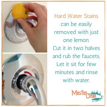 How to remove hard water stains
