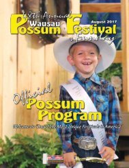 2017 Wausau Possum Festival Program
