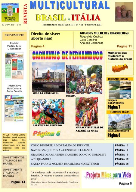 BRASIL ITÁLIA - Revista Multicultural Brasil & Italia