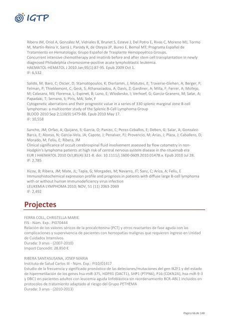 Publicacions - Fundació Institut d'Investigació en Ciències de la