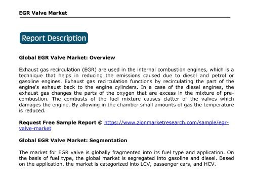 Global EGR Valve Market, 2016–2024
