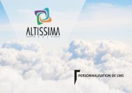 ALTISSIMA GROUP_PERSONNALISATION DE LMS