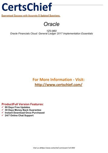 1Z0-960 Practice Exam Software