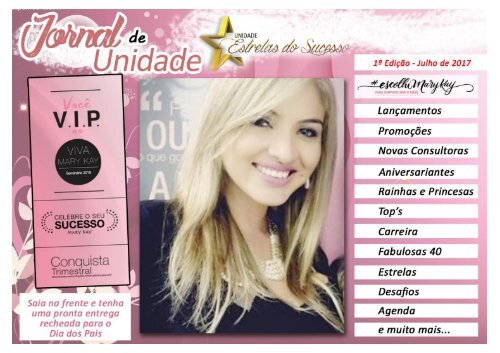 JORNAL DE UNIDADE - ESTRELAS DO SUCESSO - 072017