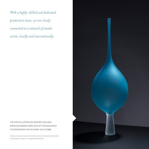 Canberra Glassworks Commissions and Production e-flyer