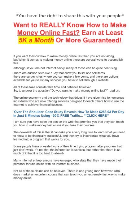 3 Simple Techniques For 42 Easy Ways To Make Money Fast (Earn $100+ Today)