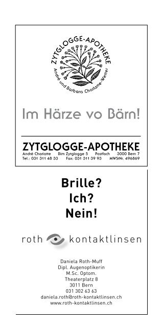 Brille? Ich? Nein! - Berner Kammerorchester