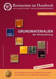 Restaurator im Handwerk Ausgabe 2 / 2011 Die Zeitschrift ...