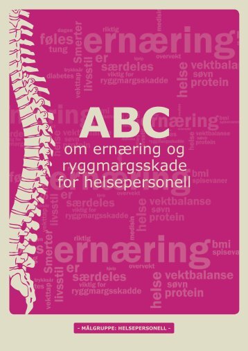 ABC om ernæring og ryggmargsskade - helsepersonell