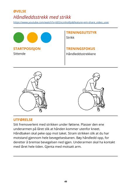 Treningsøvelser for rullestolbrukere