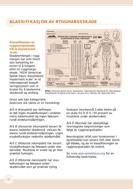 ABC for deg med ryggmargsskade - brukere