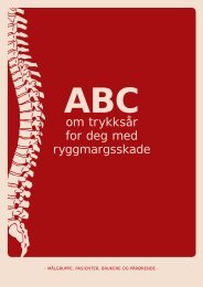 ABC om trykksår for deg med ryggmargsskade - brukere