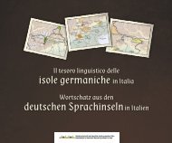 Wortschatz aus den deutschen Sprachinseln in Italien