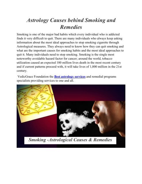Quit smoking with astrology: Find the best time and increase your success!