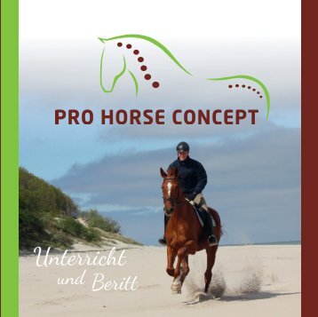 Pro Horse Concept - Folder 2017 | Unterricht und Beritt