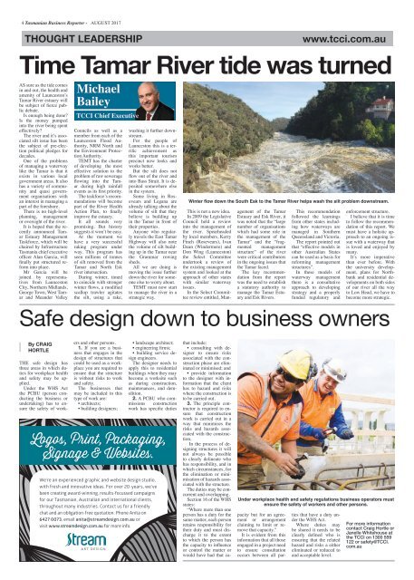 Tasmanian Business Reporter August 2017
