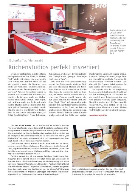 KÜCHENPLANER - Ausgabe 7/8 2017