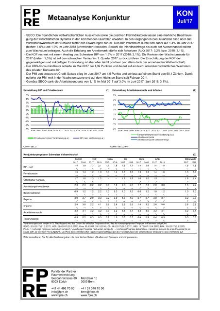 Metaanalyse Konjuktur Juli 2017