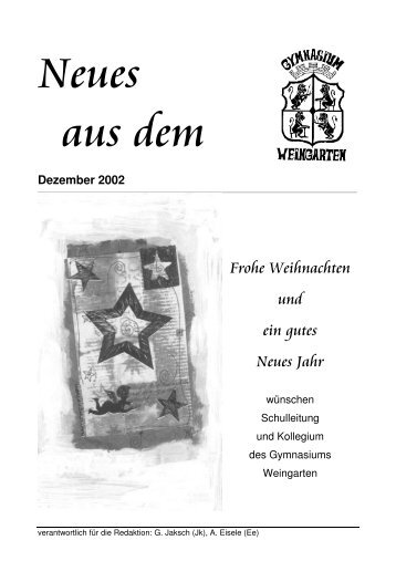 Dezember 2002 - Gymnasium Weingarten