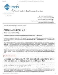 Accountants Email List from Lake B2B