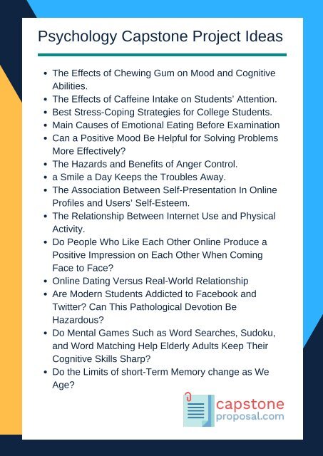Capstone Design Projects Ideas For Your Research 42 OFF
