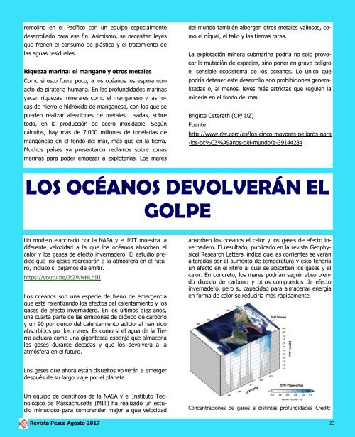 REVISTA PESCA AGOSTO 2017