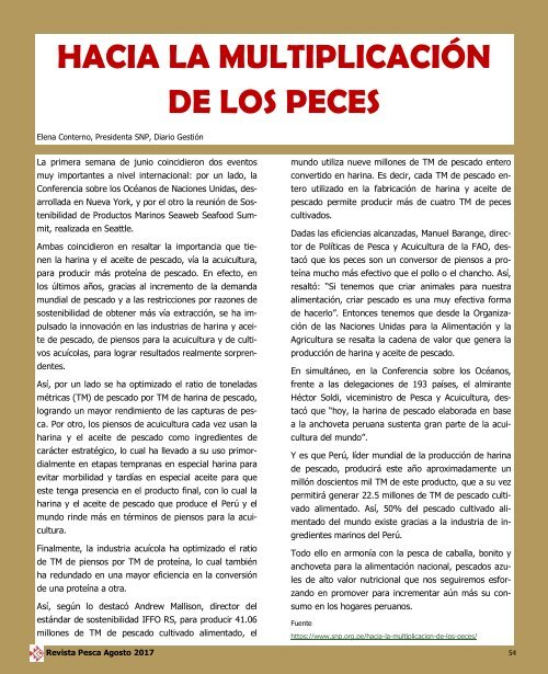 REVISTA PESCA AGOSTO 2017