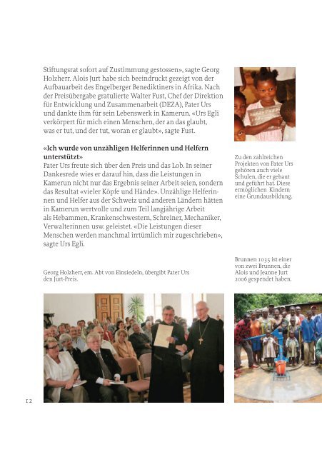 Jahresschrift 2006 - Stiftung St.Martin
