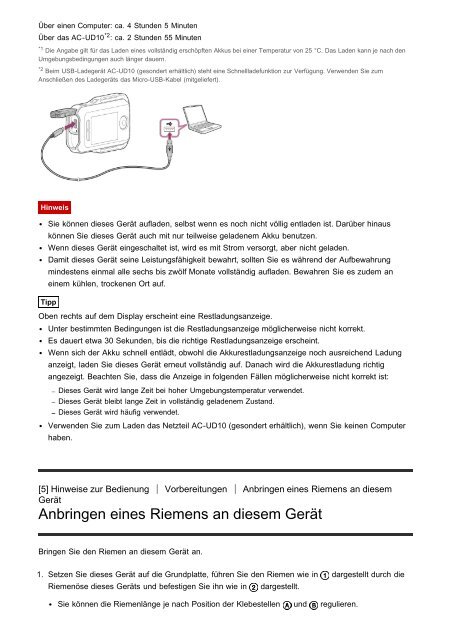 Sony RM-LVR2 - RM-LVR2 Manuel d'aide Allemand