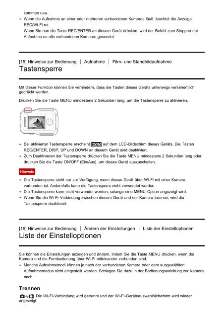 Sony RM-LVR2 - RM-LVR2 Manuel d'aide Allemand