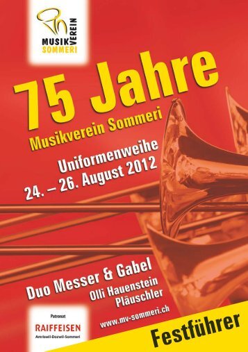 Festführer - Musikverein Sommeri
