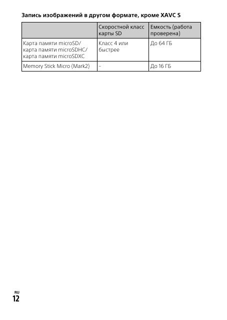 Sony HDR-CX405 - HDR-CX405 Mode d'emploi Russe