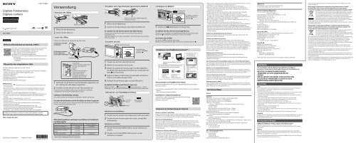 Sony DSC-W810 - DSC-W810 Consignes d&rsquo;utilisation Allemand