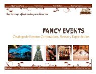 Catalogo fiestas de empresa FANCY EVENTSx