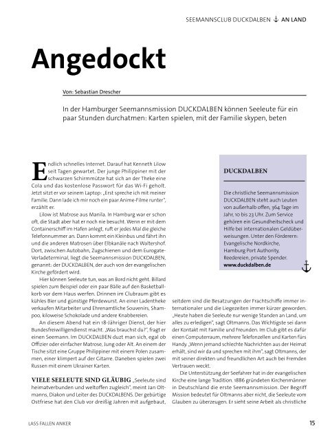 lass fallen anker - Ausgabe 2017