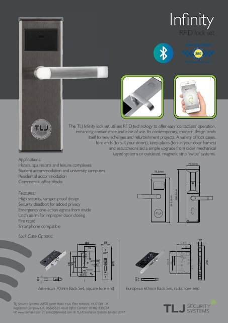 TLJ Electronic Locking Solutions Brochure