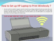 #8886874491# How to Setup HP Laptop to Print Wirelessly?