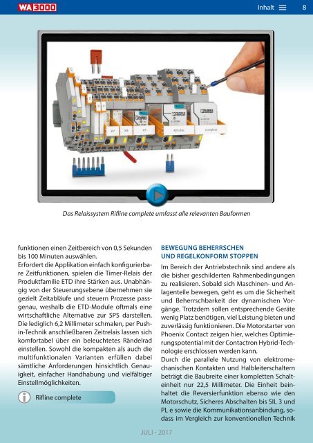 WA3000 Industrial Automation Juli 2017