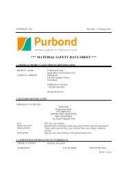 MATERIAL SAFETY DATA SHEET