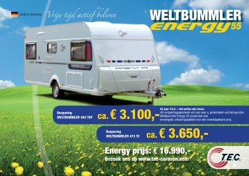 Prijsblad 2012 - TEC Caravans